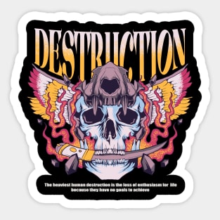 DESTRUCTION Sticker